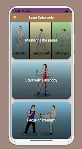 Learn taekwondo-training