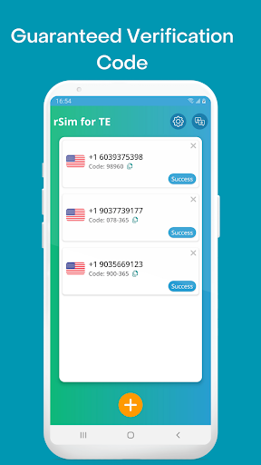 Android application Phone number for Telegram screenshort