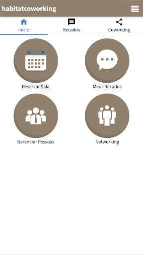Android application Habitat Coworking screenshort