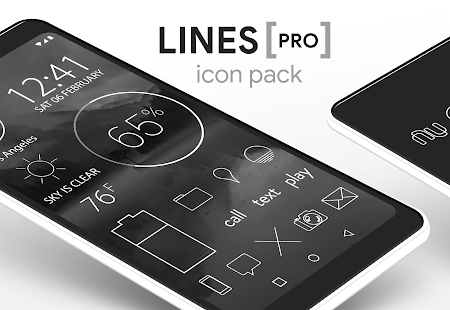 Lines Pro - Icon Pack Capture d'écran