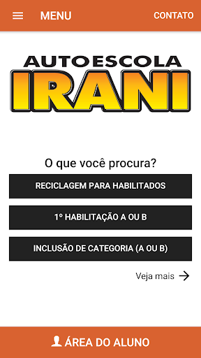 Android application Autoescola Irani screenshort