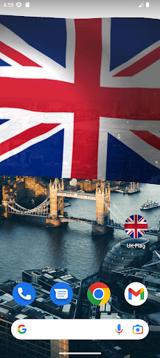 Android application UK Flag Live Wallpaper screenshort