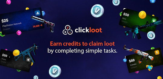 ClickLoot - Ganhe skins, jogos e cartões presente.