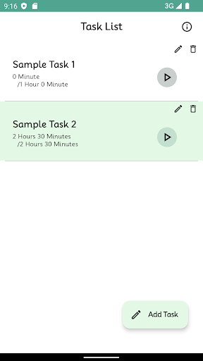 Android application Task Tracker screenshort