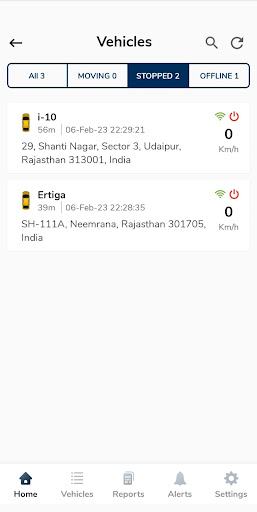 Android application Trackme solution screenshort
