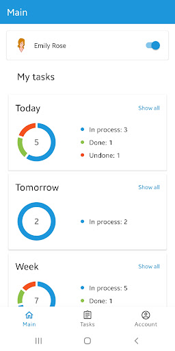 Android application B2Field screenshort