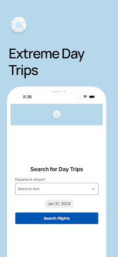 Android application Extreme Day Trips screenshort