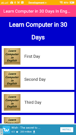 Learn Computer In English Screen 2