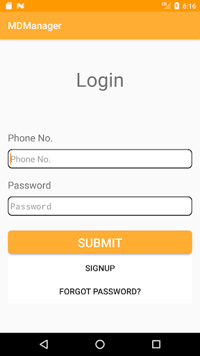 Android application MDManager screenshort