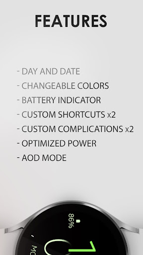 Battery v4 digital watch face