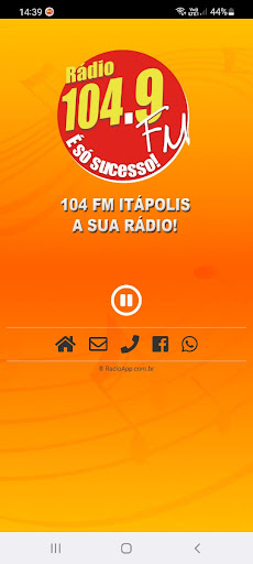 Rádio 104 FM Itápolis Screen 2