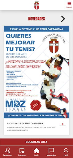 Android application Club de Tenis Cartagena screenshort