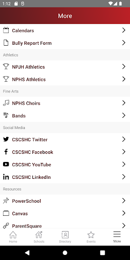 Southern Hancock Schools Screenshot
