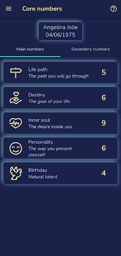 Android application Numerology - Cosmic Frequency screenshort