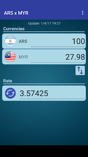Android application Arg. Peso x Malaysian Ringgit screenshort