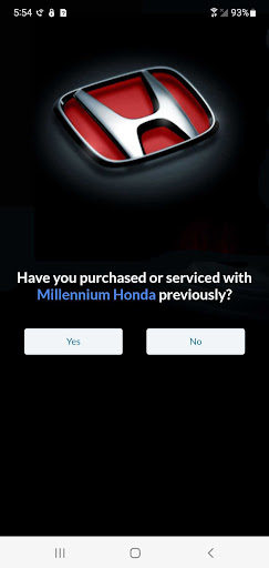 Android application Millennium Honda MLink screenshort