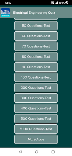 Electrical Engineering Quiz Screen 2