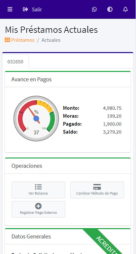 Efectívate Préstamos Screen 3