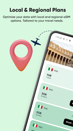 Roafly: eSIM Data for Travel Screenshot 2 - AppWisp.com
