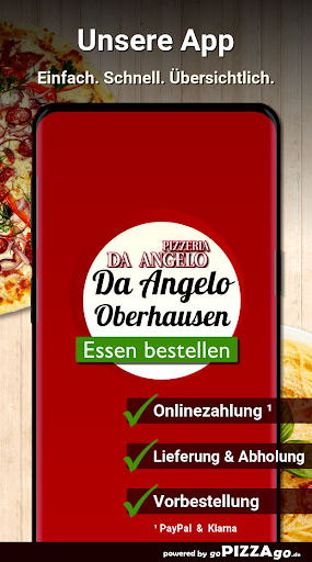 Android application Pizzeria Da Angelo Oberhausen screenshort