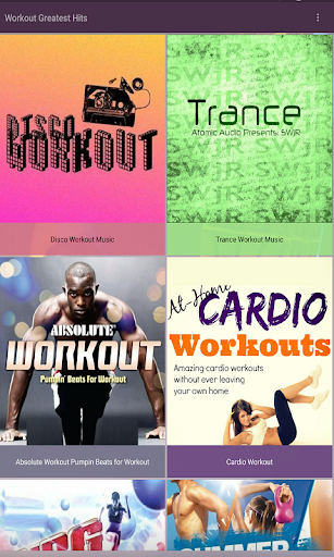 Android application Workout Greatest Hits screenshort