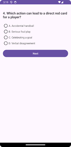 QuizCard Screen 3