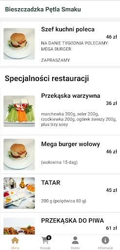 Android application Bieszczadzka Pętla Smaków screenshort