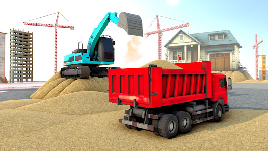 Screenshot 3 House Construction Truck Game android