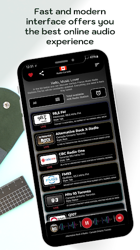 Radio Canada - Online Radio Screen 2