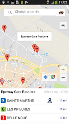 Businfo Epernay Screen 2