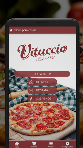 Android application Vituccio Pizzeria screenshort
