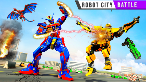 Police Shark Robot Car Games screenshot 9