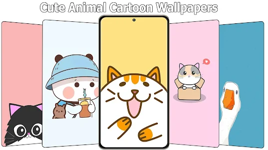 Cute Animal Cartoon Wallpaper