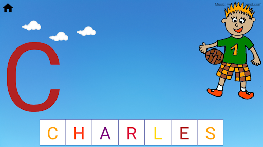 Name Spelling Game Screen 2