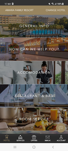 Android application Amara Luxury Resort&Villas screenshort