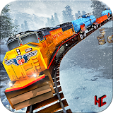 Snow Mountain Train Drive Free Simulation icon