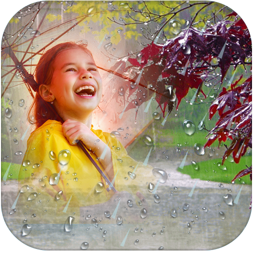 Rain Overlay Frame With Effect  Icon