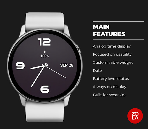Dark Gray MX Watch Face Screen 2