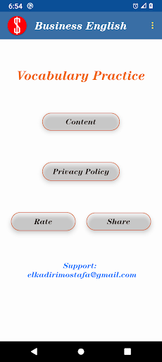Android application Business English screenshort