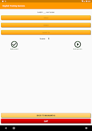 English Training Quizzes