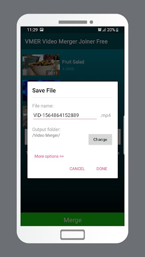 Screenshot of VMER Video Merger Joiner