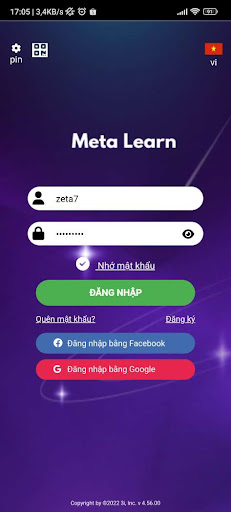 Android application Meta Learn screenshort