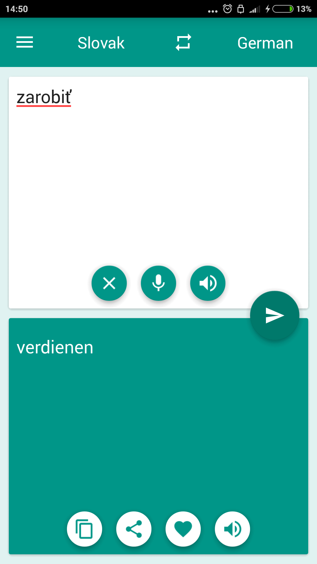Android application German-Slovak Translator screenshort