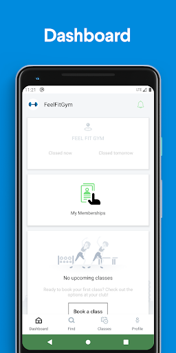 Android application Feel Fit Gym screenshort