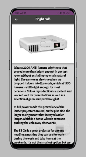 epson projector EB-X06 Guide Screen 2