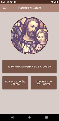 Android application Nowenna do św. Józefa screenshort