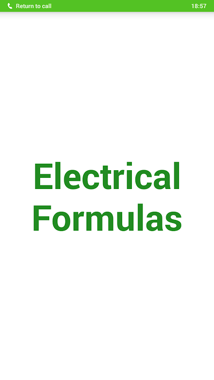 Electrical Formulas - 3.1.6 - (Android)