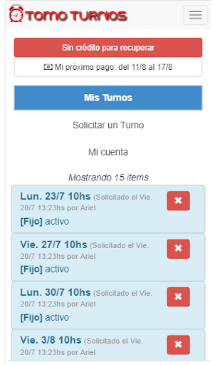 TomoTurnos - Turnos Online Screen 3