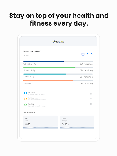 Screenshot of Elite Health and Fitness