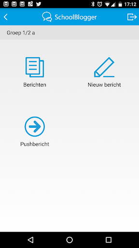 Android application SchoolBlogger screenshort